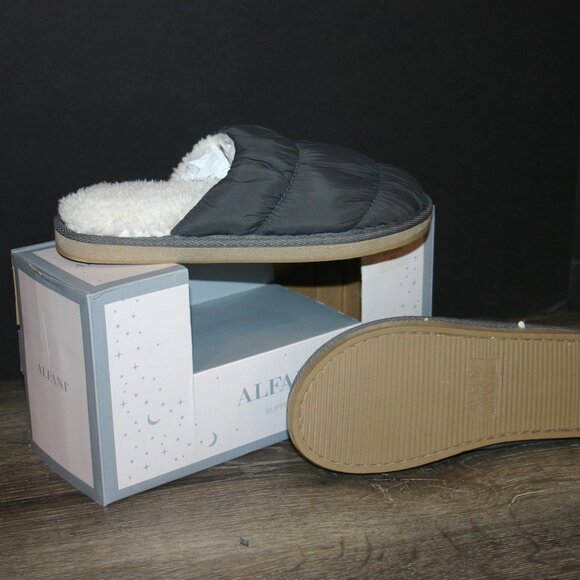 Alfani Faux-Sherpa Mule Slippers Size 7-8 NIB R-919 - Picture 2 of 6